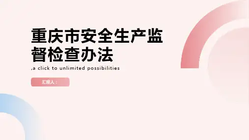 重庆市安全生产监督检查办法