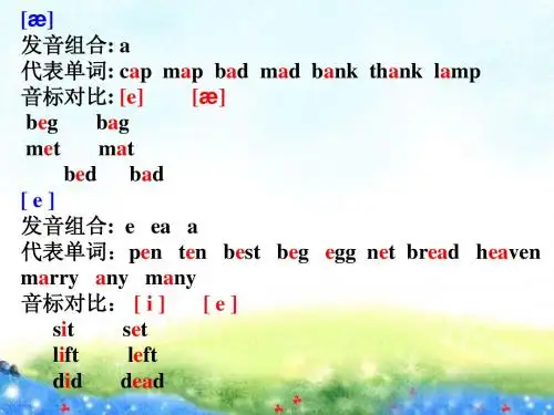 元音相关词汇