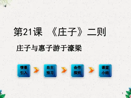庄子与惠子游于濠梁 (共19张PPT)