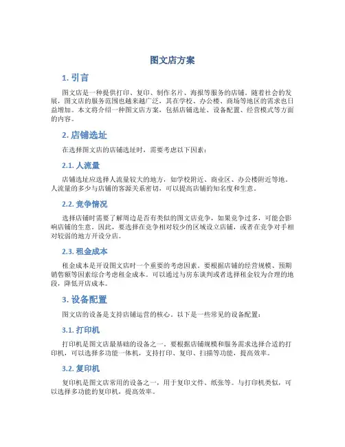 图文店方案