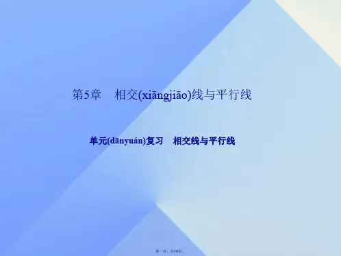原七年级数学上册5相交线与平行线单元复习相交线与平行线课件(新版)华东师大版