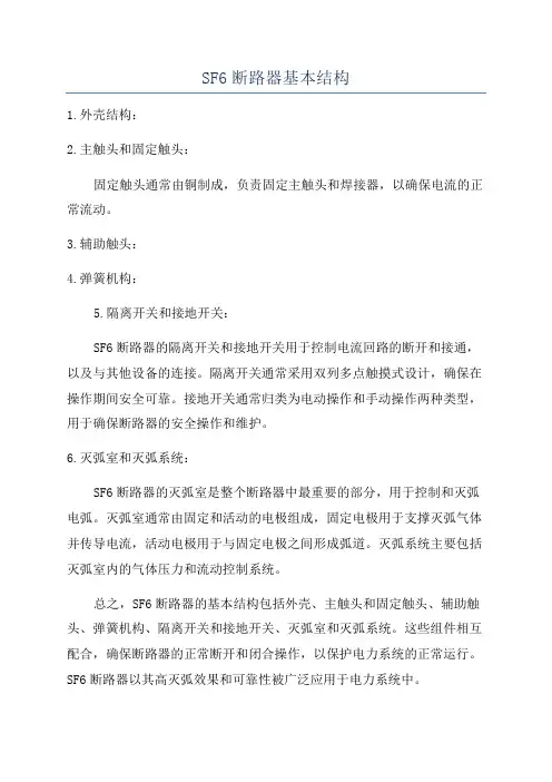 SF6断路器基本结构
