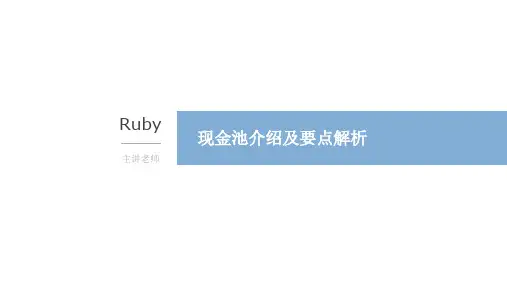 现金池介绍及要点解析-v