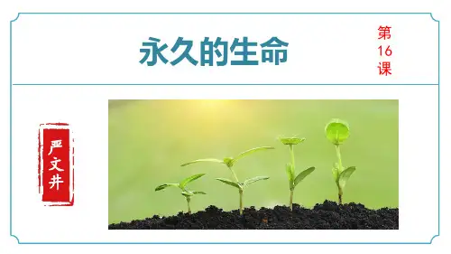第16.1课《永久的生命》课件-2024-2025学年八年级语文上册同步备课精讲精练(统编版)