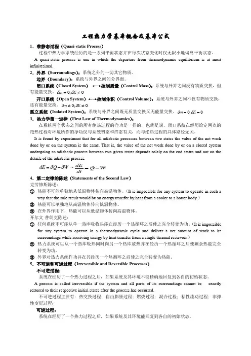 工程热力学基本概念