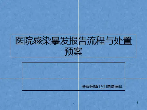医院感染暴发报告与应急预案PPT课件