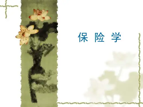 保险学第一章危险与保险