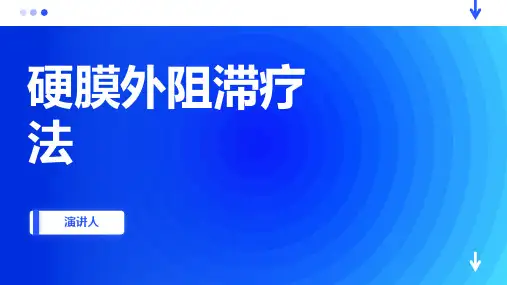 硬膜外阻滞疗法