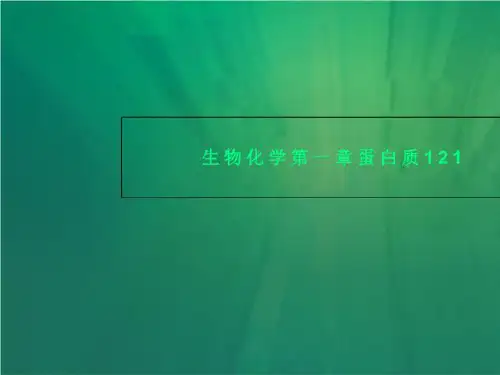 生物化学第一章蛋白质121
