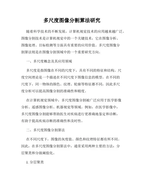 多尺度图像分割算法研究