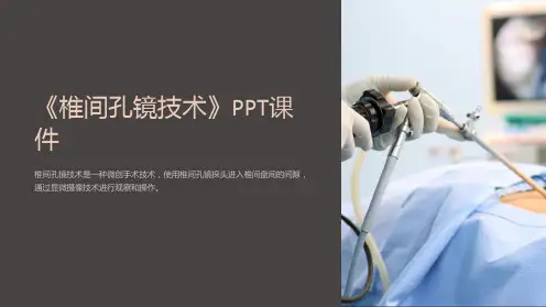 《椎间孔镜技术》课件
