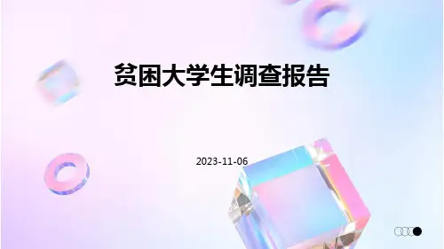 贫困大学生调查报告