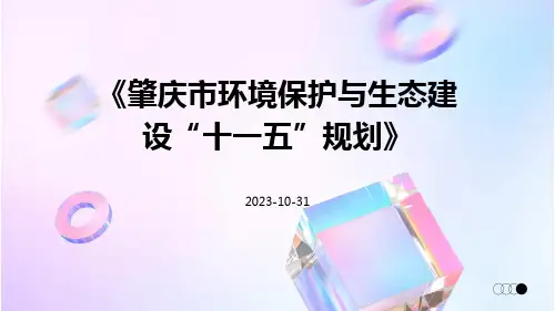 肇庆市环境保护与生态建设“十一五”规划