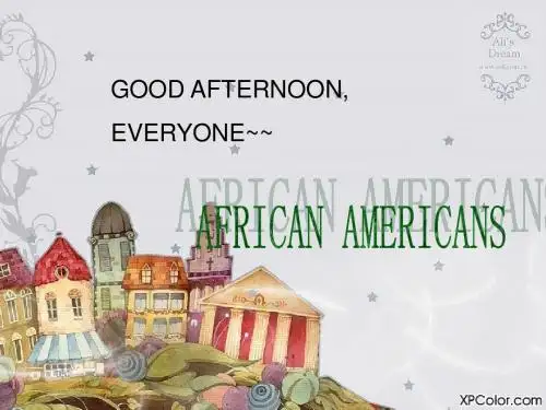 african american美国黑人
