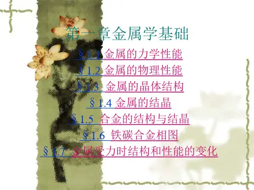 金属学基础PPT课件