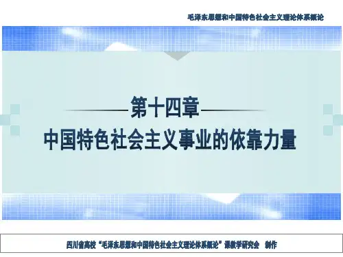 14 中国特色社会主义事业的依靠力量