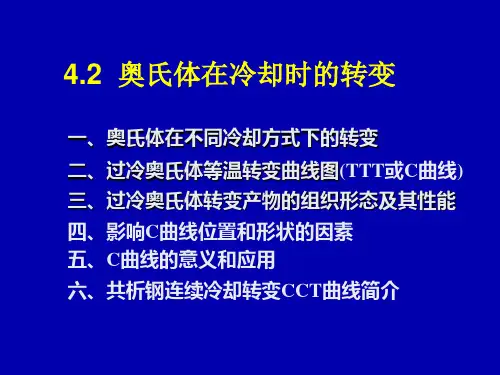 奥氏体在冷却时的转变