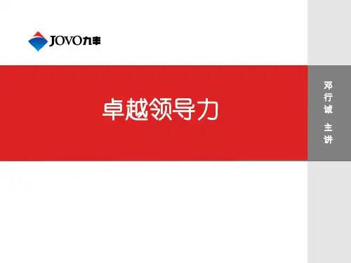 卓越领导力培训课程(PPT 116页)