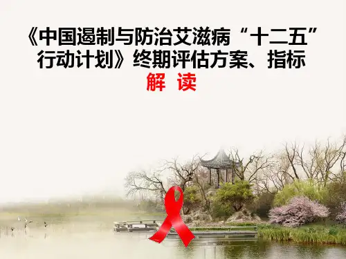 遏制与防治艾滋病“十二五”终期评估方案指标解读