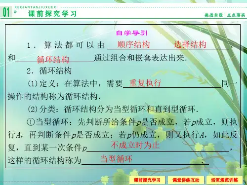 高中数学循环结构 PPT课件 图文