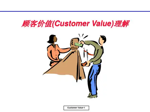 顾客价值(Customer Value)理解