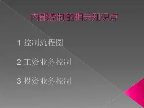 管理财务管理企业内部控制流程图