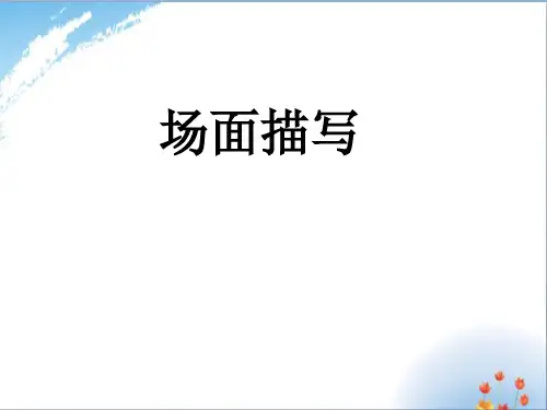 (场面描写)优秀课件PPT