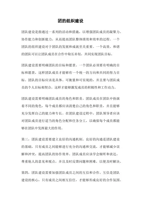 团的组织建设