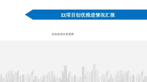 在建项目创优推进情况汇报模板