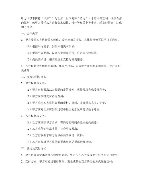 美术合作协议模板