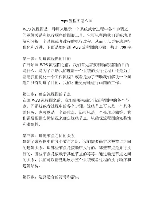 wps流程图怎么画