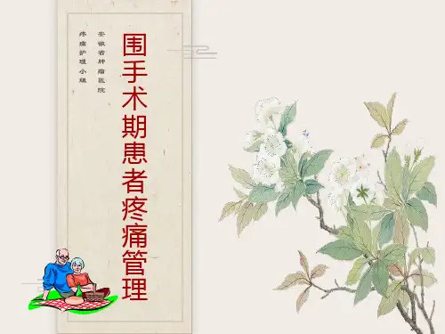 围手术期患者疼痛管理