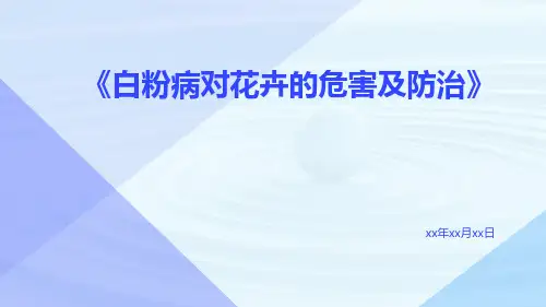 白粉病对花卉的危害及防治