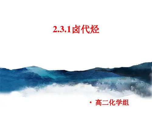 2.3 第1课时 卤代烃 课件 人教版高中化学选修5