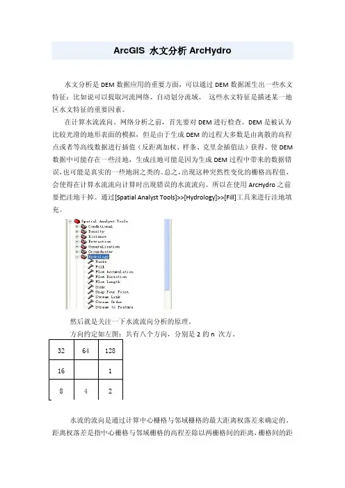 ArcGIS 水文分析ArcHydro