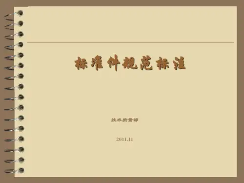 标准件培训