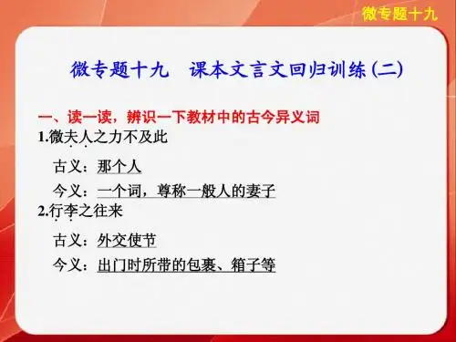 《考前三个月》2014高考语文二轮(浙江专用)【配套课件】考前回顾案第二部分  第六章  微专题十九
