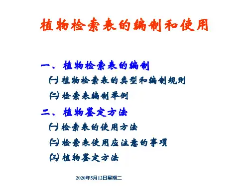 检索表