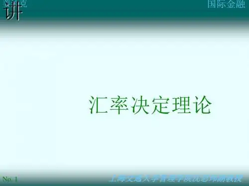 国际金融全套培训资料(19个ppt)6