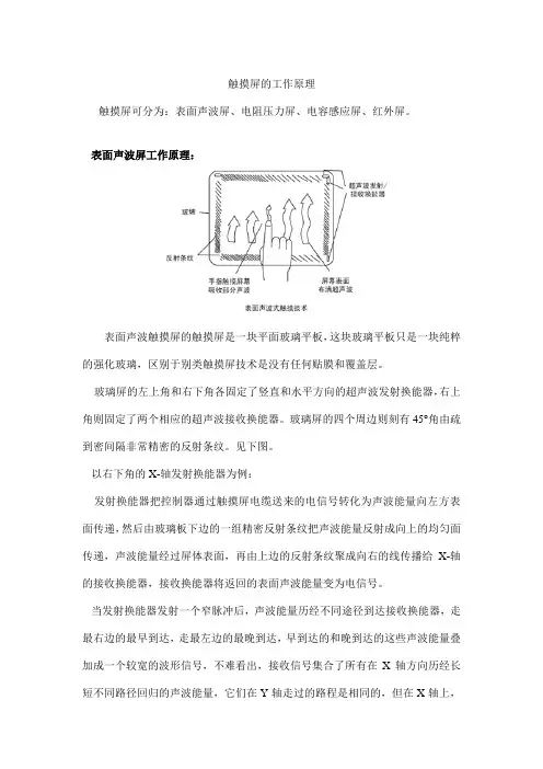 触摸屏的工作原理