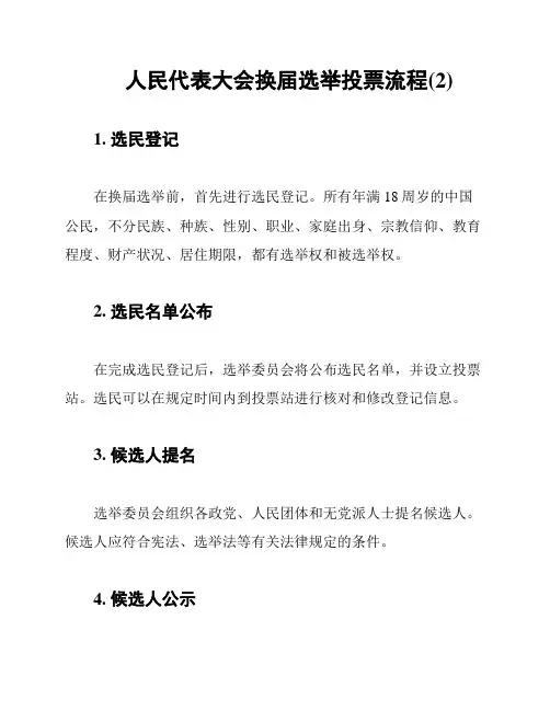 人民代表大会换届选举投票流程(2)