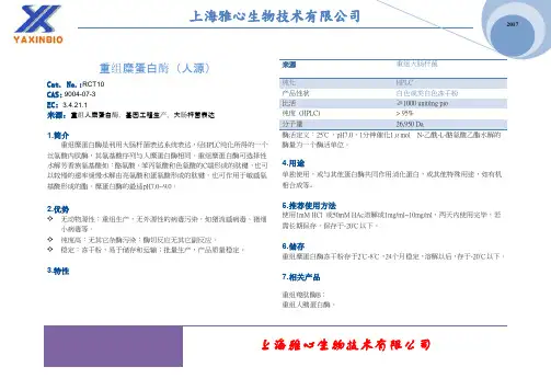 重组糜蛋白酶(人源)