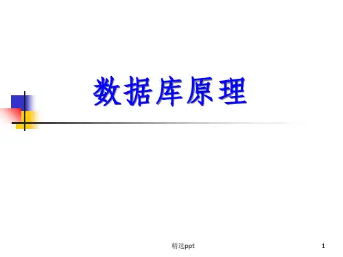 《数据库原理》PPT课件