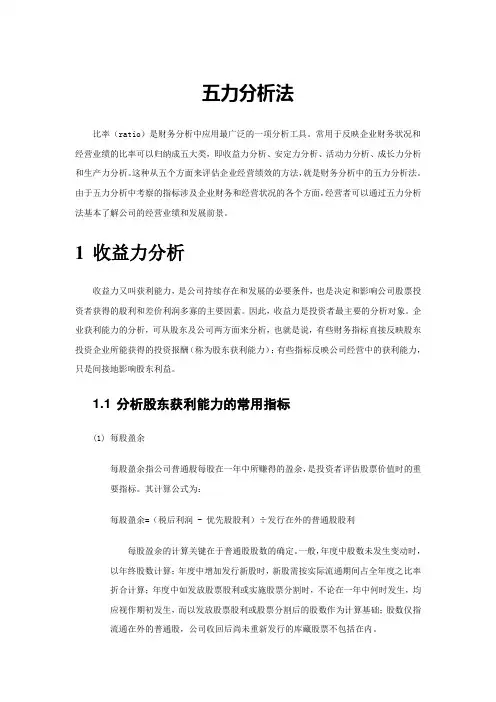 五力分析法