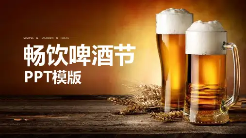 国外啤酒节ppt模板