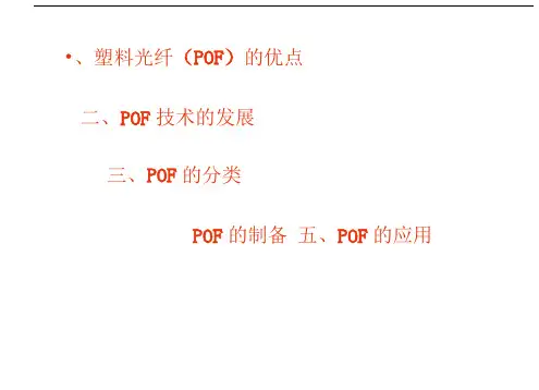 塑料光纤的发展制作和应用前景