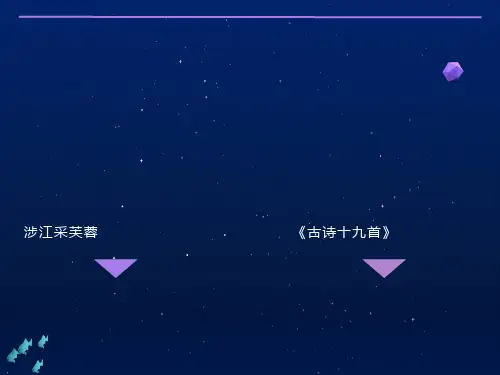 《诗三首》涉江采芙蓉PPT课件