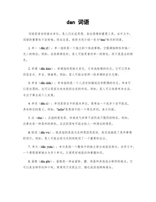 dan 词语