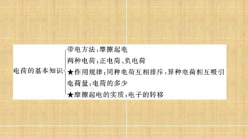 电流和电路复习总结      物理九年级全一册