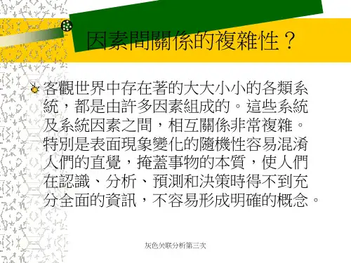 灰色关联分析第三次课件